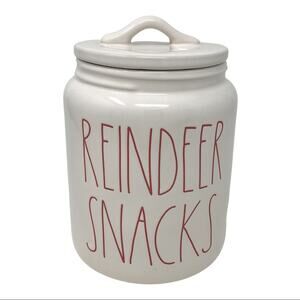 Rae Dunn NEW Ceramic Artisan Collection Holiday Canister Cookie Jar